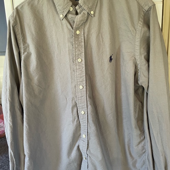 Ralph Lauren Men's Casual Gray Button-Down Shirt - Picture 1 of 4